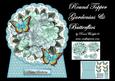 Round Topper Gardenias & Butterflies Standalone Card