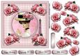 Parisian Girl & Vintage Roses