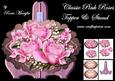 Classic Pink Roses Oval Topper & Stand Mini Kit