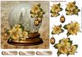 Snowglobe & Golden Poinsettias