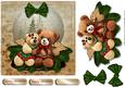 Snowglobe & Christmas Bears Cute Card