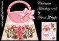 Christmas Handbag Pink Poinsettias Mini Kit
