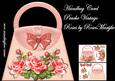 Mini Kit Handbag Card Peache Vintage Roses