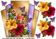 Petunias & Butterflies Topper