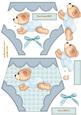 Diaper Card Topper New Baby Boy