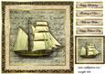 Male Card Vintage Sailship