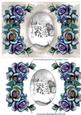 Elegant Winterroses & Lace Winter Snowscene