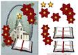 Christmas Church & Poinsettias