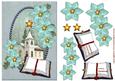 Christmas Church & Poinsettias 2