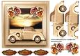 Male Card Vintage Car