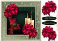 Christmas Candles & Poinsettias