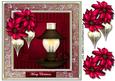Christmas Candle, Baubles & Poinsettias