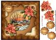 Vintage Christmas Winter Scene Topper