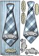 Large Dl Male Card Vintage Car Tie
