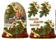 Christmas Globe Vintage Holly