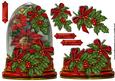 Christmas Globe Vintage Holly 2