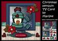 Christmas Penquin Tv Card