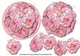 Round Topper Pink Roses