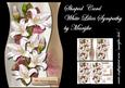 Shaped Card White Lilies Sympathy