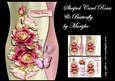 Shaped Card Roses & Butterfy