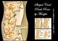 Shaped Card Peach Roses