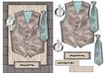 Male Card Vest & Tie