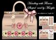 Handbag with Flowers Shaped Card Mini Kit