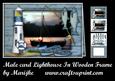 Male Card Lighthouse in Wooden Frame Mini Kit
