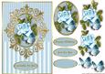 Classic Frame Bleu Roses