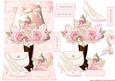 Romantic Lamp, Shoes,purse and Roses Quick Card