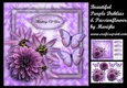 Beautiful Purple Dahlias & Passionflowers Mini Kit