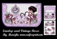 Envelop Card Vintage Roses Mini Kit