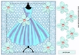Vintage Dress In Bleu Quick card