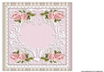Insert Vintage roses On lace
