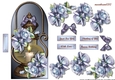 Classic Candle & bleu porcelain Roses