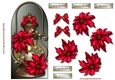 Classic  Candle &  Red Christmas Poinsettias