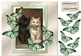 Vintage Kittens & Butterflies