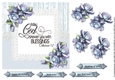 Beautiful Bleu Porcelain Roses on Lace