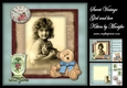 Sweet Vintage Girl & Kitten