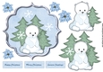 Scallop Topper Cute Artic Bear