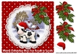 Cute Cow Christmas card