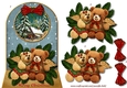 Christmas Teddie Bears Arch Topper