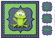 Cute frog card Topper