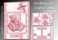 New baby Girl Gingham Teddie Mini Kit