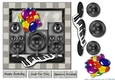 Male Card Musical Birthday Quick Card Balloons