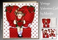 Vintage valentine Girl Mini Kit