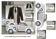 Male card Vintage Car