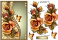 Beautiful Shaped Border & Golden Roses