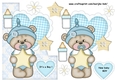 Shaped card new babyBoy