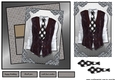 Male Card Vest & Tie